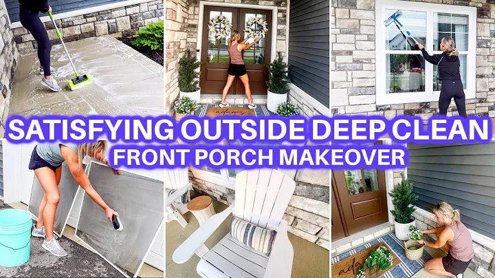 NEW! SATISFYING OUTSIDE DEEP CLEAN WITH ME | CLEANING MOTIVATION | DEEP CLEANING | HOME CLEANING
