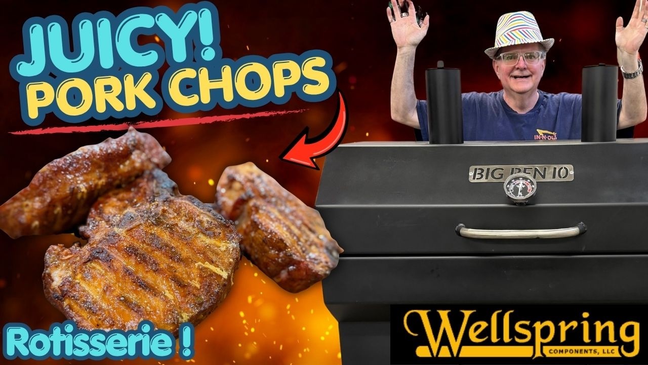 These Rotisserie Pork Chops Were JUICY?! 🔥 Big Ben 10 Cook
