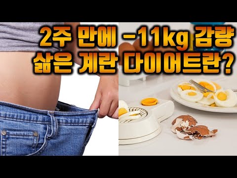 미국 대유행 중인 삶은 계란 다이어트! 운동없이 2주만에 -11kg 감량 실화냐?