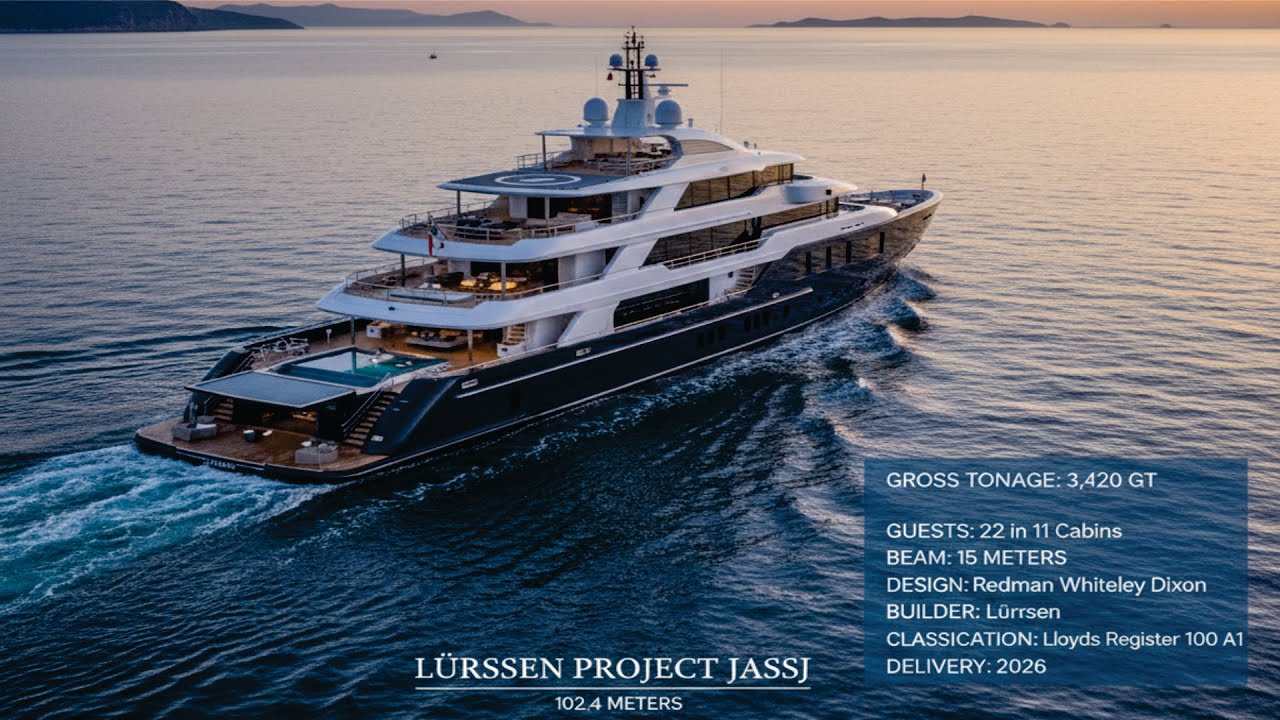 Lürssen JASSJ: The Ultimate Superyacht Dream (102m of Pure Luxury)