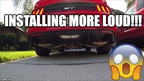 2018 Mustang GT Active Exhaust Resonator Delete Install and First Impressions