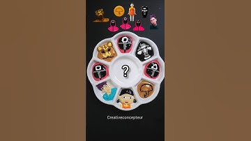 Guess the mixed color of Squid Game 2 #squidgame #squidgame2  #satisfying #colormixing #asmr