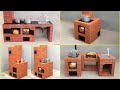 Top 4 outstanding videos about wood stoves made from red bricks and cement