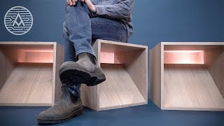 Illuminated Cube Stools