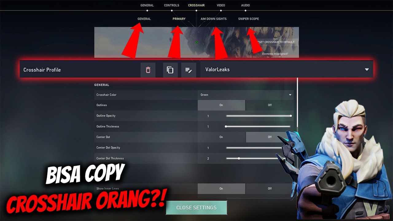 NANTI BISA COPY CROSSHAIR ORANG KAYAK DI CS:GO?! | Valorant Indonesia ...