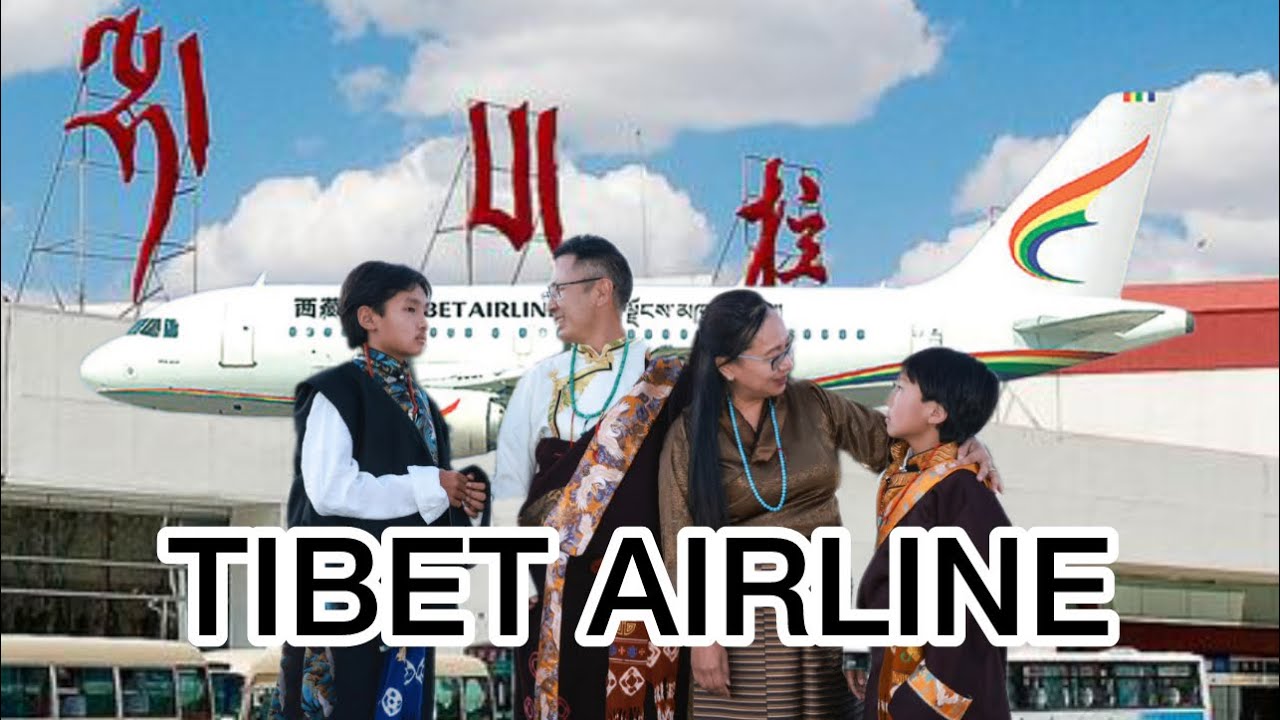 FLYING FROM TIBET AIRLINE FROM LHASA-CHENGDU.