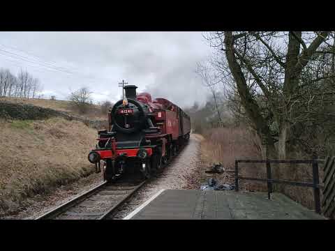 Steam Train Haworth Jan 2022. FANTASTIC ! Beautiful Whistle Sound.