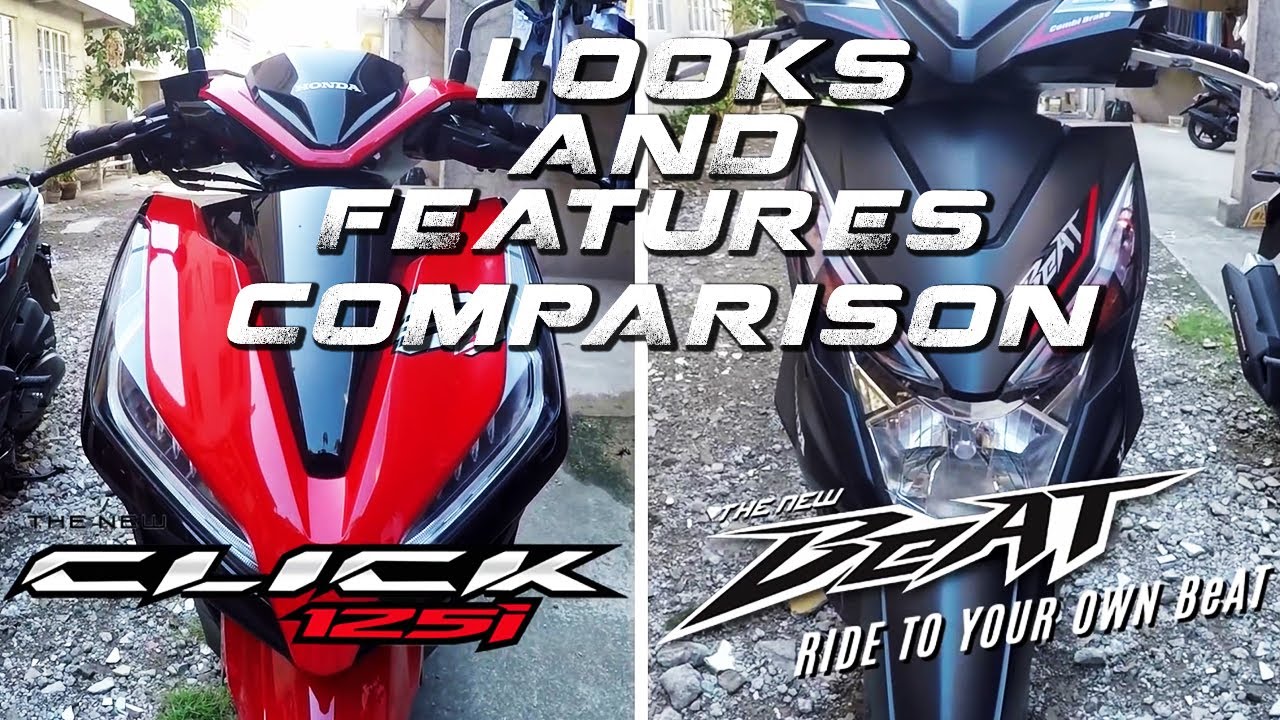 Honda Beat Honda Click 125i looks and features comparison - YouTube