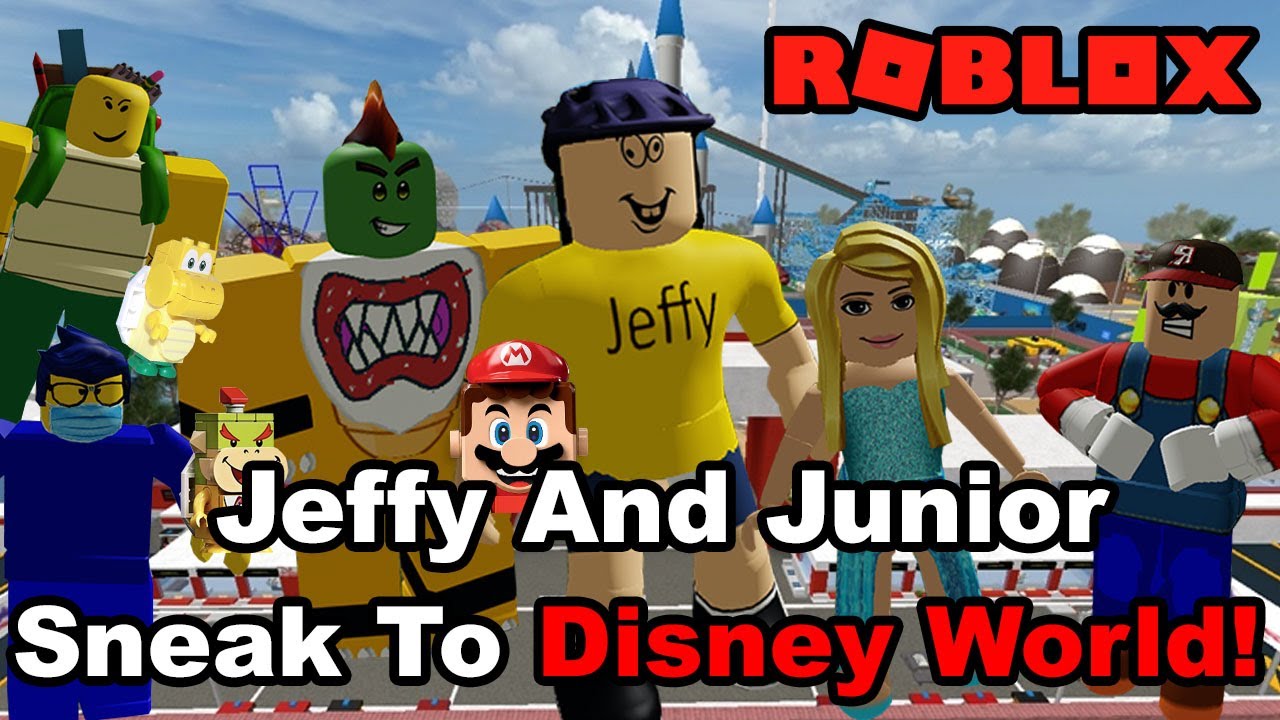 Sml Roblox Jeffy And Junior Sneak To Disney World Youtube - jeffy play roblox