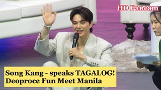 Song Kang in Manila part 4/7 speaks TAGALOG words with Songpyeons