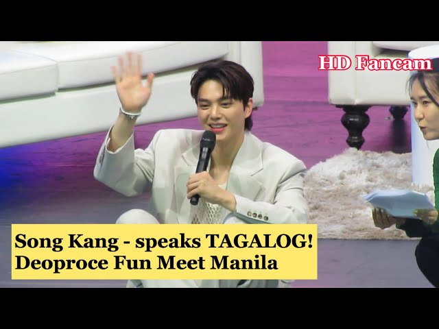 Song Kang in Manila part 4/7 speaks TAGALOG words with Songpyeons class=