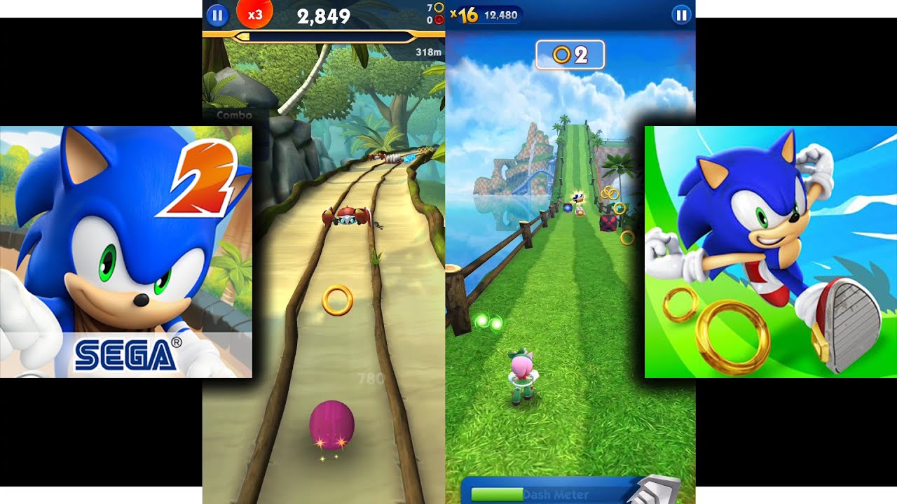 Sonic Dash 2 Sonic Boom Vs Sonic Dash - YouTube