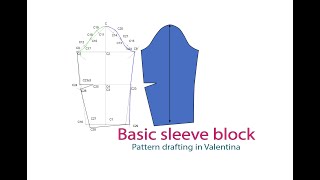 Basic sleeve draft in Valentina/Seamly2D (Armstrong's method)