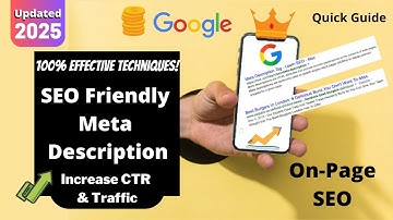 How to write SEO friendly Meta description for article | Meta description Tips