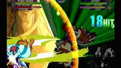 MvC2: Guile/Gambit 95% Assist Punish (2 meters) then Ruby Heart laughs