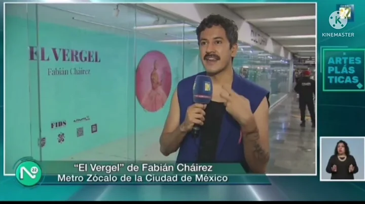 Entrevista con Fabin Chairez sobre su #exposicin El Vergel en el metro #zcalo de la #CDMX