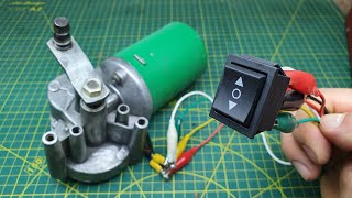 DC Motor Direction with One Switch (6 Pin OnOffOn Switch)