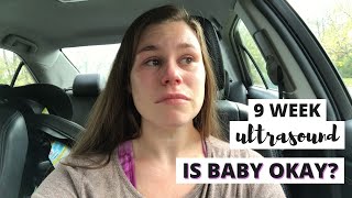 EMOTIONAL 9 WEEK ULTRASOUND \\ HEARTBEAT AT 9 WEEKS \\ BABY IS MOVING!