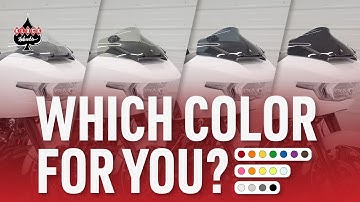 Kolors vs Clear vs Tinted vs Dark Smoke Flare® Windshields Explained! Which One Will You Choose?