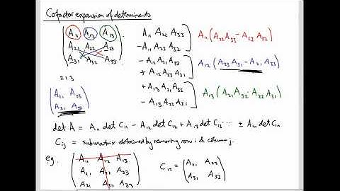 Linear Algebra 28: Cofactor expansion