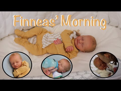 Morning Routine of Newborn Baby Finneas! Reborn Roleplay | Kelli Maple