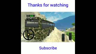 Army Bus Simulator Real Driving Transport game : Android gameplay : Level-1 : #short screenshot 2