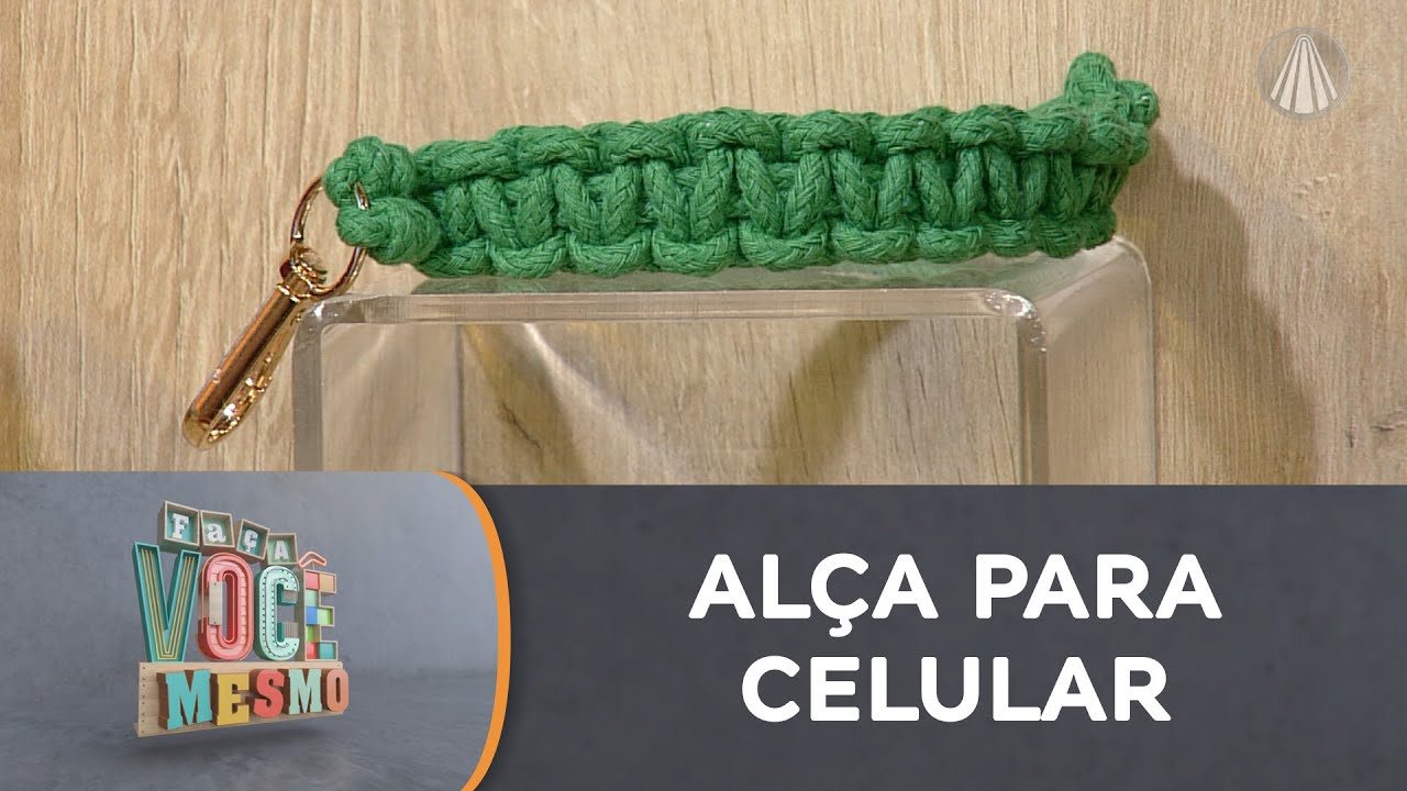 Alça de pulso para celular em macramê | ESTILO E SEGURANÇA