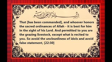 Surat Al-Haj - سورة الحج [v19-37] part-2  Idriss Abkar