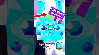 hATCHING HUGE 💎Diamond BUNNY from 100x DIAMOND EASTER EGG in PET SIM 99..