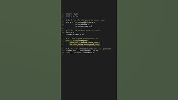 Build a Python Password Generator in 60 Seconds - Mini Project #shorts