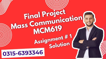 MCM619 Assignment 1 Proposal solution 2025 #mcm619 #project