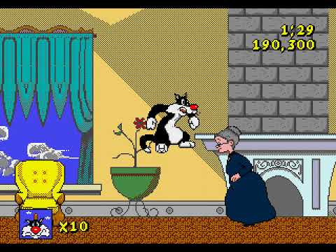 Mega Drive Longplay [259] Sylvester & Tweety in Cagey Capers