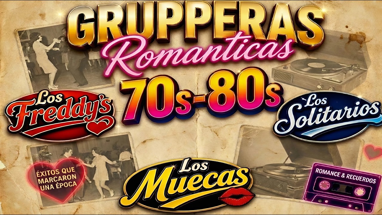 Gruperas Romanticas de los 70's — Los Freddy's,  Solitarios,  Baby's — Exitos Que Marcaron Una Epoca