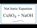 Net Ionic Equations and Spectator Ions