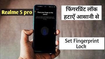 ☝️Fingerprint not working In Realme 5 pro How To Set Fingerprint Lock problem fix In Realme 5 pro