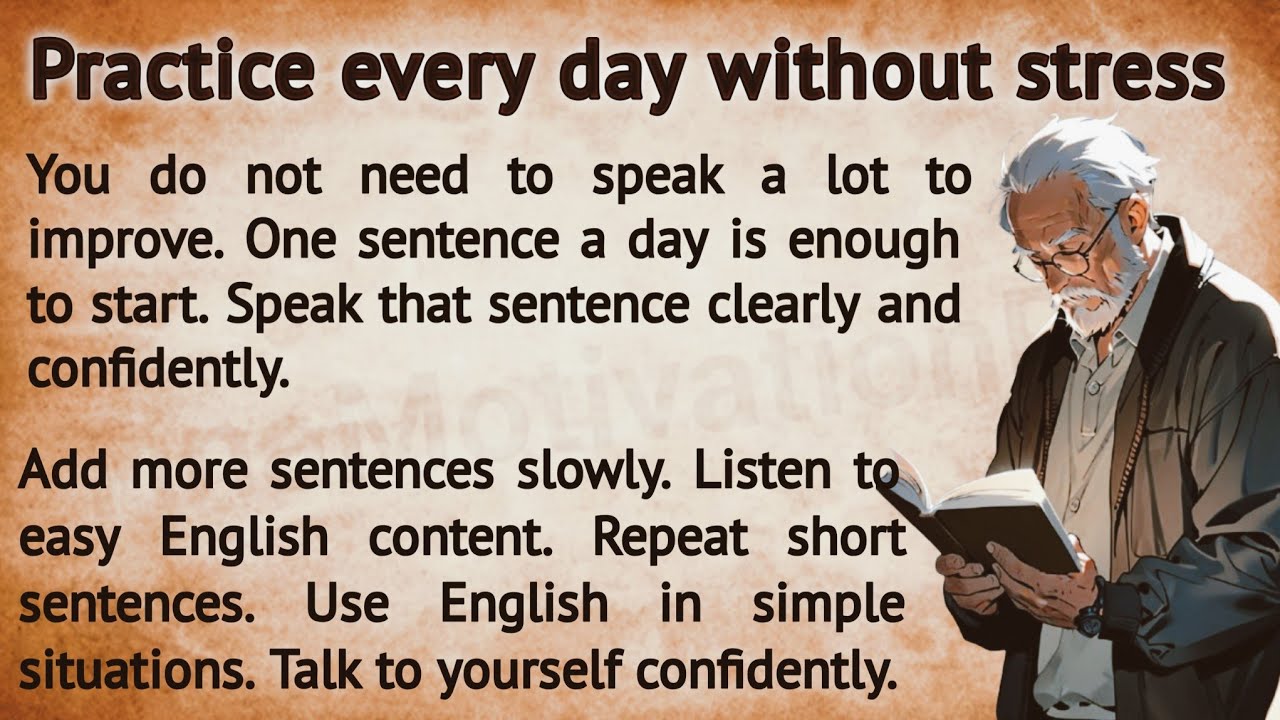 Slow clear simple English sentences ✅️ Best English practice for daily life | Graded English Reader