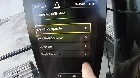 Next Generation Excavators: Payload Calibration