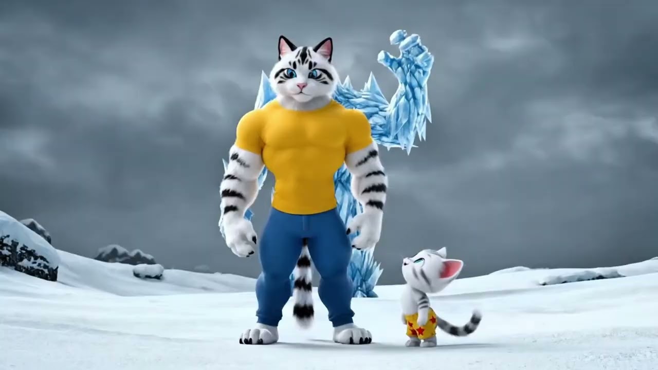 Cat Dad Saves Kitten From The Ice Giant