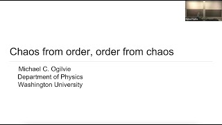 Chaos from order, order from chaos