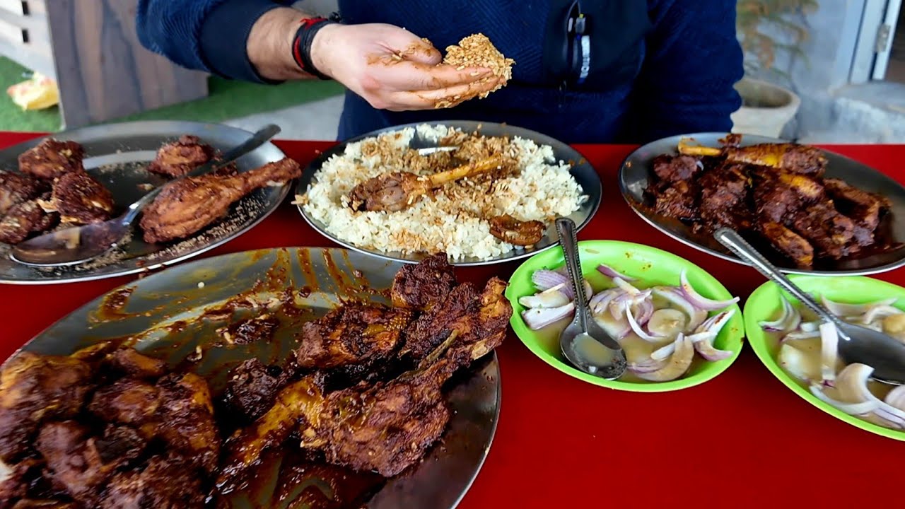 Joggi Ravi Bhai Ka Desi Murga Aur Deep Fry Chicken | Desi Chicken Nagrota Jagti | jammu food tour 