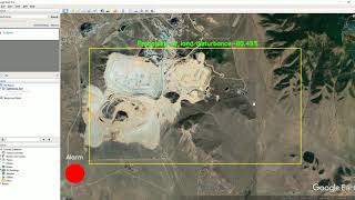 Real time land disturbance detection from the google earth