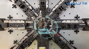 CNC1260 12 Axis CNC Spring Camless Machine with Spinner device Bend, loop& hooks