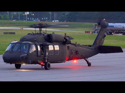 The Most Versatile helicopter Ever: X2 UH-60L BlackHawk Twilight Takeoff #helicopters