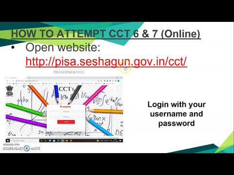 How to Upload PISA CCT -8 Test (http://pisa.seshagun.gov.in/cct/)