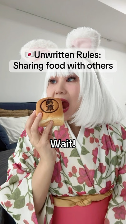 Unwritten rules in Japan: Sharing food