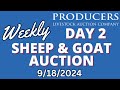 9/18/2024 - Day 2 - Sheep & Goat Auction - Producers Livestock Auction Company