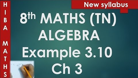 8th maths algebra example 3.10 simplify using identities chapter 3 tn samacheer