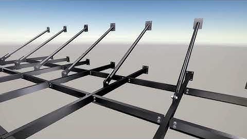 5 - Steel Structure - TEKLA Structures Fabrication Canopy Model