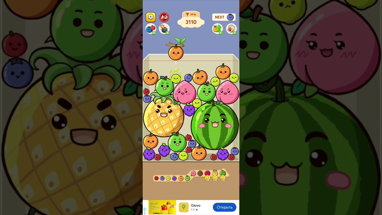 Fruit Merge Match Game #mergepuzzle #games #fruit #gaming #fruit #gameplay #puzzle 