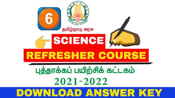 6th Standard Science Refresher Course Module Answers English Medium